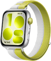 Смарт-часы HUAWEI WATCH FIT 5 Green-Grey Nylon Strap (Niki-B19W) цвет Silver