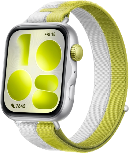 Смарт-часы HUAWEI WATCH FIT 5 Green-Grey Nylon Strap (Niki-B19W) цвет Silver