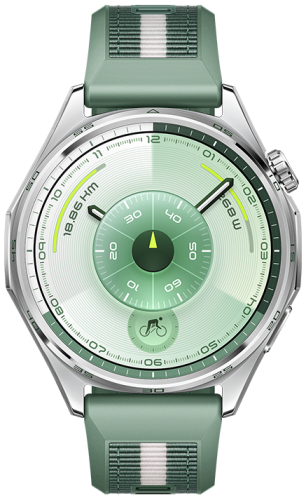 Смарт-часы HUAWEI WATCH GT 6 46mm Green Aluminium Case, Green Woven Strap(Atum-B19W)  фото 2
