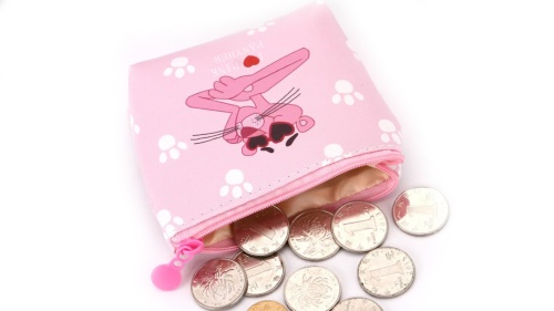Г 14266 Pink Panther кошелек для монет Retro