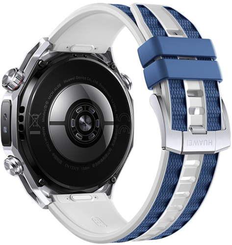 Смарт-часы HUAWEI WATCH Ultimate 2 (March-B29) Dual-color Fluoroelastomer Strap, Blue фото 4