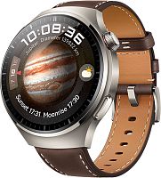 Смарт-часы HUAWEI WATCH 4 Pro LTE Dark Brown Leather Strap (Medes-L19L)