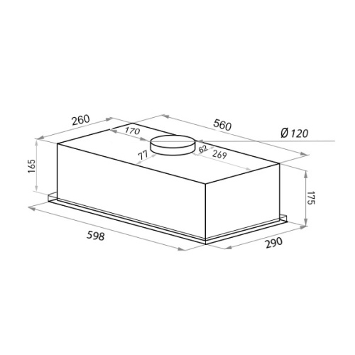 ВЫТЯЖКА HOMSair CAMELIA POWER 60 БЕЛЫЙ фото 3