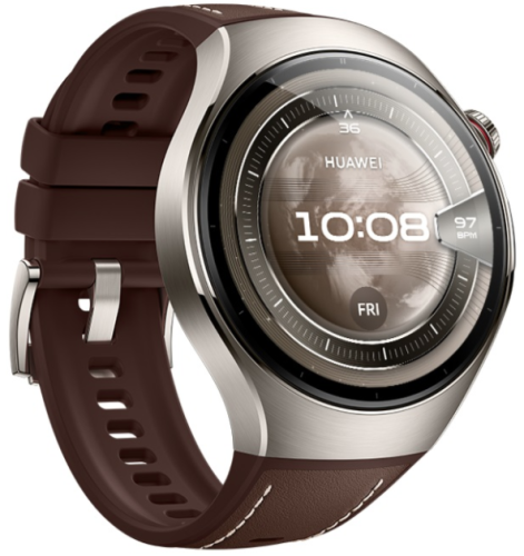 Смарт-часы HUAWEI WATCH 5 46mm Dark Brown Composite Strap (Rates-L29L) фото 6