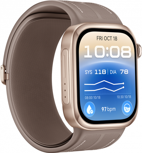 Смарт-часы HUAWEI Watch D3 Цвет кофейно-золотистый (RIV-B11) фото 3