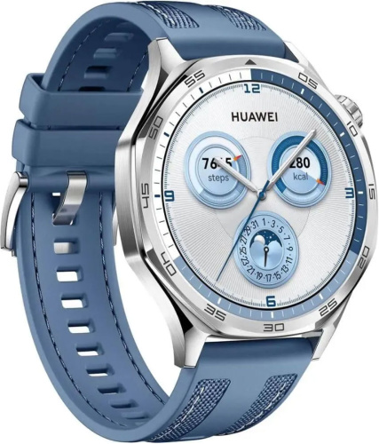 Смарт-часы HUAWEI WATCH GT 5 Blue Aluminum Case, Blue Woven Strap(Vili-B19W) фото 2