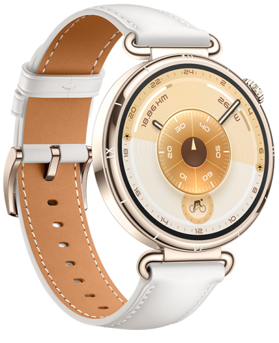 Смарт-часы HUAWEI WATCH GT 6 41mm White Aluminium Case, White Composite Leather Strap (Konsu-B19L)  фото 3