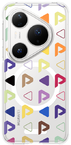 Чехол HUAWEI Pura 80 Pro (Lamarr-LC) Letter Magnetic Case Transparent фото 3