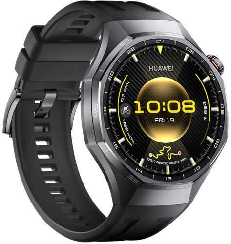 Смарт-часы HUAWEI WATCH GT 6 Pro 46mm Black Titanium Case, Black Fluoroelastomer Strap(Atum-B29F) фото 3