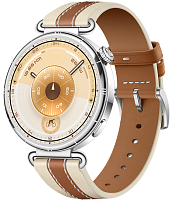 Смарт-часы HUAWEI WATCH GT 6 41mm Brown Aluminium Case, Brown Composite Leather Strap(Konsu-B19W)