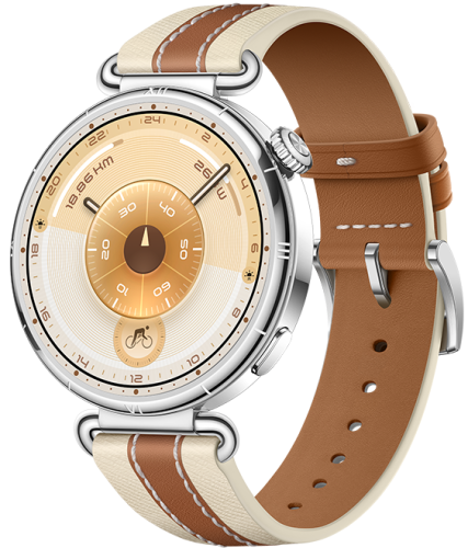 Смарт-часы HUAWEI WATCH GT 6 41mm Brown Aluminium Case, Brown Composite Leather Strap(Konsu-B19W)