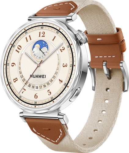 Смарт-часы HUAWEI WATCH GT 5 Brown Aluminium Case, Brown Woven Strap(Jana-B19W) фото 2