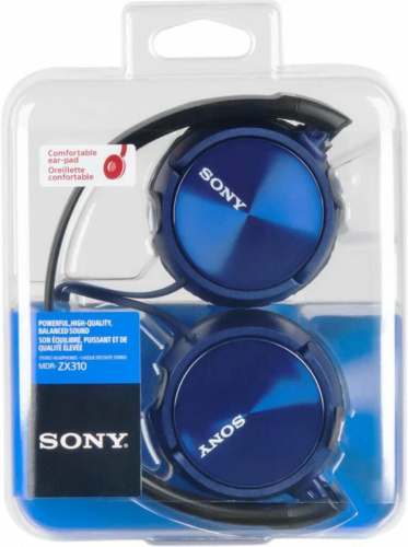 Наушники Sony MDR-ZX310AP/L Цвет Синий фото 3