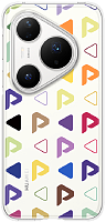 Чехол HUAWEI Pura 80 Pro (Lamarr-LC) Letter Magnetic Case White