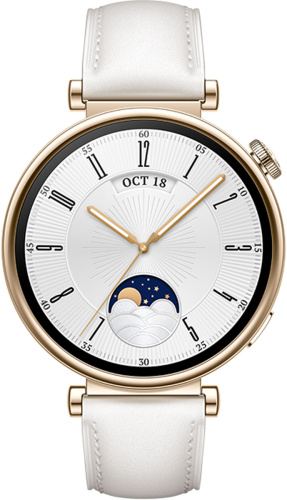 Смарт-часы HUAWEI WATCH GT 4 41mm White Leather Strap (Aurora-B19L) фото 4