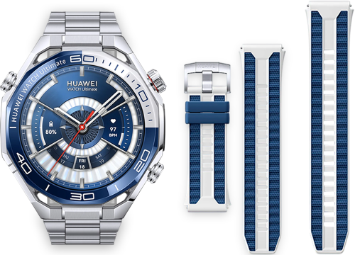 Смарт-часы HUAWEI WATCH Ultimate 2 (March-B29) Dual-color Fluoroelastomer Strap, Blue фото 2