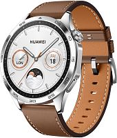 Смарт-часы HUAWEI WATCH GT 4 46mm Brown Leather Strap (Phoinix-B19L)