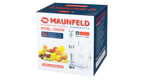 Блендер MAUNFELD MHBL.1000W белый фото 4
