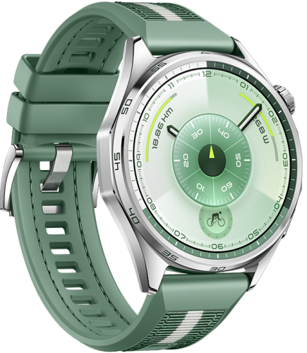 Смарт-часы HUAWEI WATCH GT 6 46mm Green Aluminium Case, Green Woven Strap(Atum-B19W)  фото 3