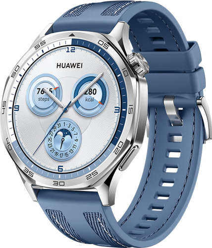 Смарт-часы HUAWEI WATCH GT 5 Blue Aluminum Case, Blue Woven Strap(Vili-B19W) фото 7