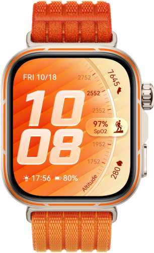 Смарт-часы HUAWEI WATCH FIT 5 Pro Gradient Orange Nylon Strap (Niki-B29W) цвет Orange фото 2