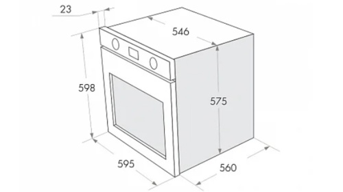 Шкаф духовой электрический MAUNFELD MEOFE.676RBG2.TMS фото 3