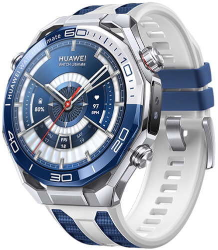 Смарт-часы HUAWEI WATCH Ultimate 2 (March-B29) Dual-color Fluoroelastomer Strap, Blue
