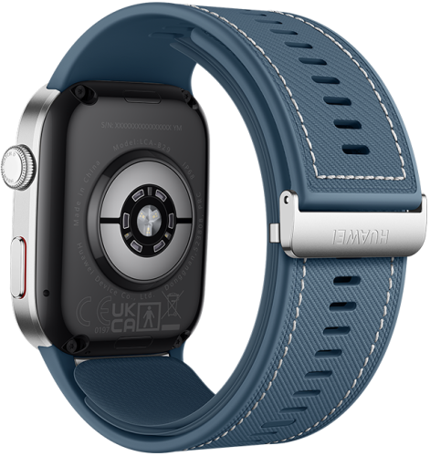 Смарт-часы HUAWEI WATCH D2 Silver Aluminum Alloy Case, Blue Composite Leather Strap (Luca-B29) фото 4