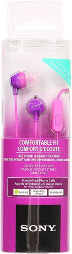 Наушники Sony MDR-EX15AP/V Цвет Фиолетовый фото 3