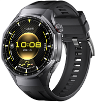 Смарт-часы HUAWEI WATCH GT 6 Pro 46mm Black Titanium Case, Black Fluoroelastomer Strap(Atum-B29F)