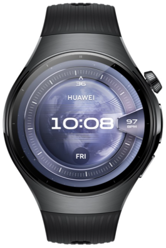 Смарт-часы HUAWEI WATCH 5 46mm Black Fluoroelastomer Strap (Rates-L19F) фото 2