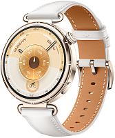 Смарт-часы HUAWEI WATCH GT 6 41mm White Aluminium Case, White Composite Leather Strap (Konsu-B19L) 