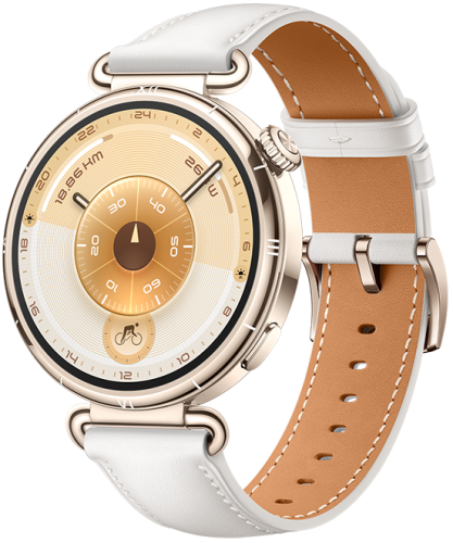 Смарт-часы HUAWEI WATCH GT 6 41mm White Aluminium Case, White Composite Leather Strap (Konsu-B19L) 