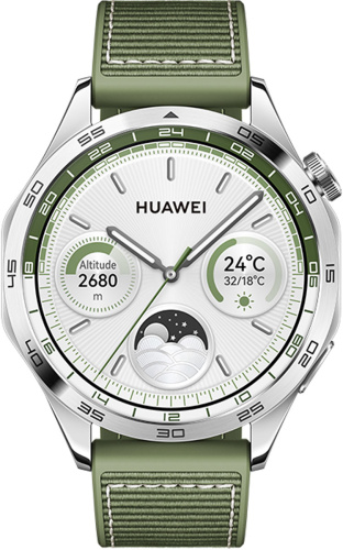 Смарт-часы HUAWEI WATCH GT 4 46mm Green Woven Strap (Phoinix-B19W) фото 4