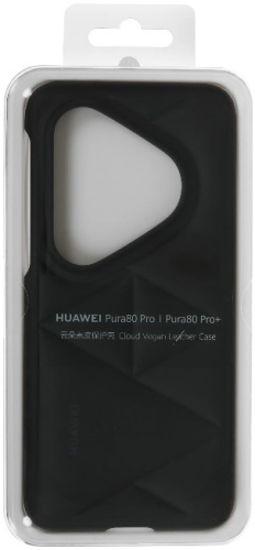 Чехол HUAWEI Pura 80 Pro Cloud Vegan Leather Case Black фото 5