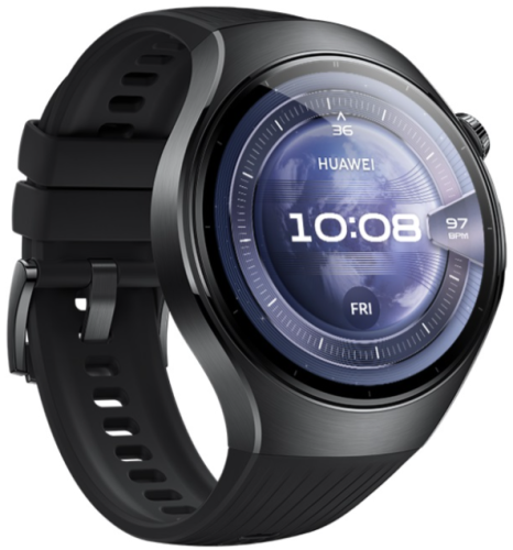 Смарт-часы HUAWEI WATCH 5 46mm Black Fluoroelastomer Strap (Rates-L19F) фото 6