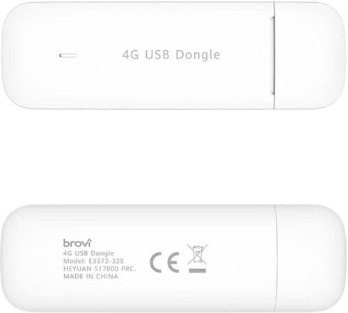 Модем HUAWEI Brovi 4G USB Dongle (E3372-325) White фото 3