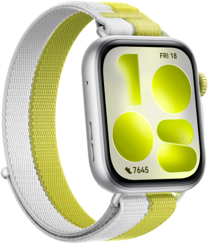 Смарт-часы HUAWEI WATCH FIT 5 Green-Grey Nylon Strap (Niki-B19W) цвет Silver фото 3